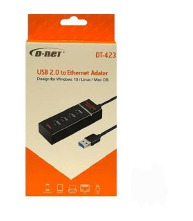 خرید عمده هاب چهار پورت USB2.0 دی نت DT-423