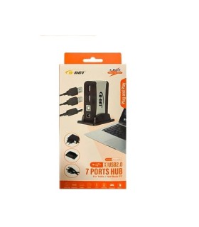 پخش عمده هاب 7 پورت USB2.0 با آداپتور دی نت