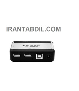خرید عمده هاب 7 پورت USB2.0 آداپتور دار دی نت