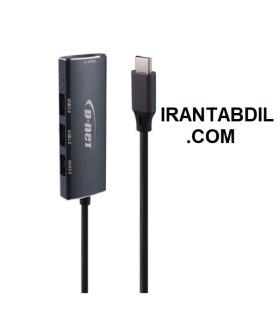 قیمت همکاری هاب چهار پورت تایپ سی سرعت بالا یو اس بی دی نت