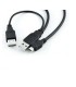 قیمت همکاری کابل mini usb  یک به دو , قیمت کابل 1 به 2 ذوزنقه ای