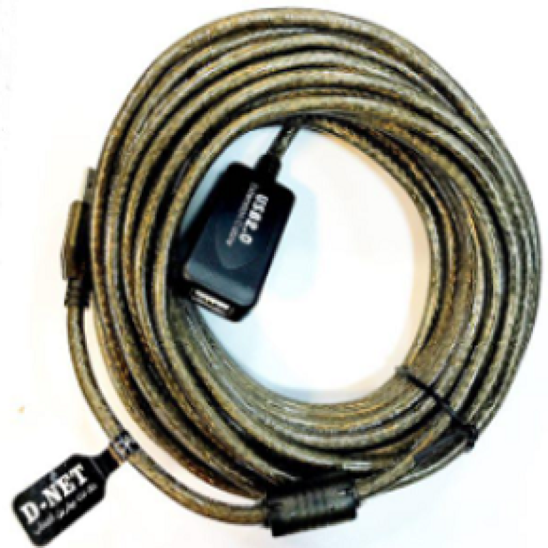 خرید عمده کابل افزایش طول یو اس بی 20 متری مدار دار دی نت,خرید همکاری کابل اکستندر USB 20M شیلدار دی نت,کابل USB افزایشطول یو اس