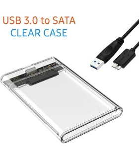 قیمت همکاری باکس هارد شفاف 2.5 اینچ USB3.0 دی نت