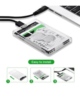 قیمت باکس هارد شیشه ای 2.5 اینچ USB3.0 دی نت