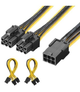 فروش عمده تبدیل 6 پین ماده به دو 6 پین نری با کیفیت