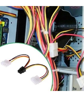 قینت همکاری کابل برق مولکس به 6 پین برای کارت گرافیک