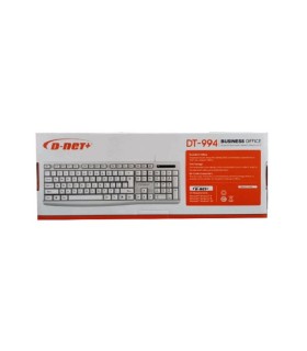 قیمت همکاری کیبورد سیم دار DT994 سفید دی نت , پخش عمده کیبورد سیم دار