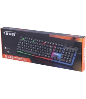 خرید عمده کیبورد سیم دار DT-997 دی نت ,  فروش عمده کیبورد سیم دار گیمینگ