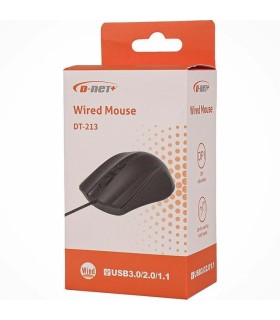 خرید عمده موس سیم دار DT-213 دی نت , فروش عمده ماوس سیم دار دی نت