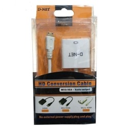 خرید عمده تبدیل مینی HDMI به VGA همراه با خروجی صدا مارک دی نت ,خرید همکاری تبدیل مینی HDMI به VGA همراه با خروجی صدا دی نت ,فرو