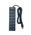 هاب 7 پورت USB3 مدل H9 برند کی نت