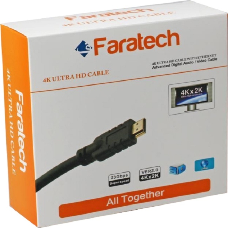 کابل HDMI ورژن 2 فراتک ده متری,کابل اچ دی ام ای فراتک ده متری,HDMI FARATECH 10 METER