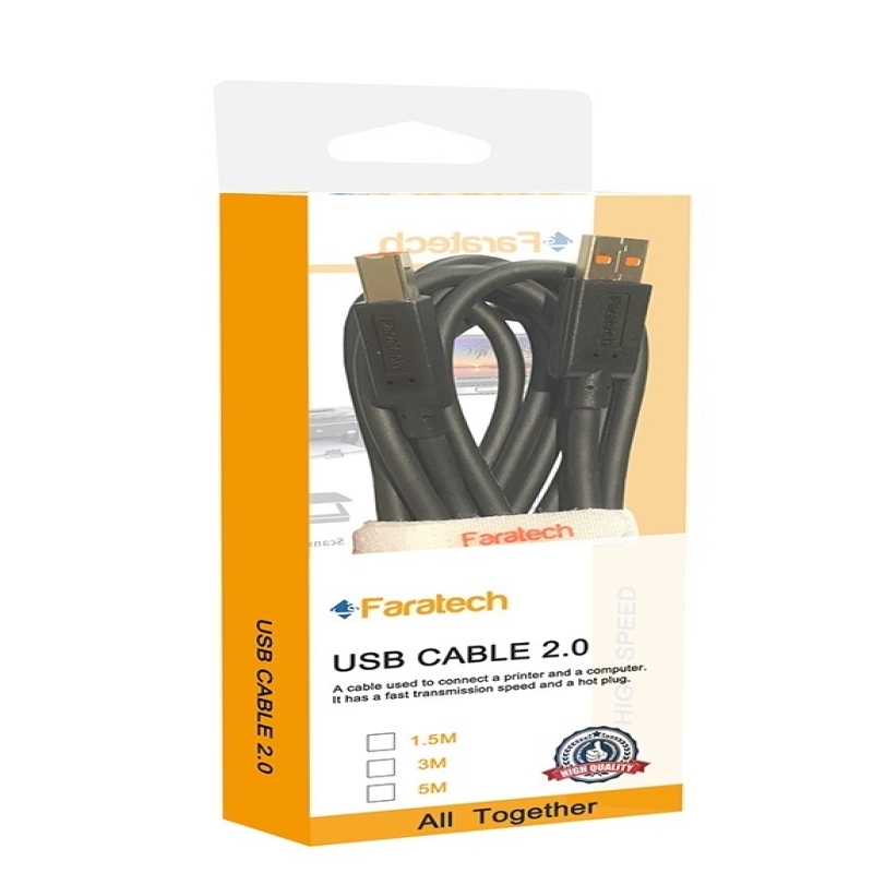 عکس بسته بندی کابل پرینتر فراتک,قیمت عمده کابل پرینتر فراتک 1.5 متری,فروش عمده کابل پرینتر فراتک
