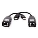 اکستندر یو اس بی 50 متری,کابل افزایش یو اس بی 50 متری,دستگاه اکستندر USB-RJXT روی شبکه rj45