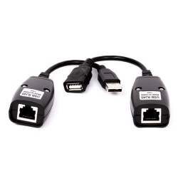 اکستندر یو اس بی 50 متری,کابل افزایش یو اس بی 50 متری,دستگاه اکستندر USB-RJXT روی شبکه rj45