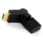 تبدیل نر به ماده HDMI با قابلیت تغییر به دو جهت 90 درجه