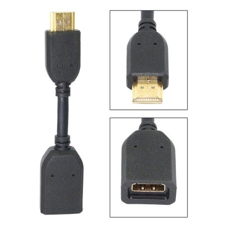 خرید عمده کابل افزایش طول HDMI ده سانت دی نت,فروش همکاری تبدیل افزاینده طول HDMI ده سانت,کابل نر به ماده HDMI 10 سانت