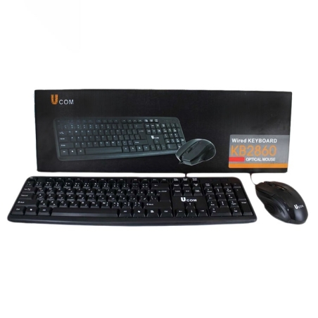 کیبورد و موس باسیم ارزان یوکام مدل 2860