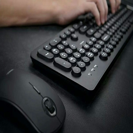 کیبورد و موس بی سیم سایلنت ریمکس مدل MK601
