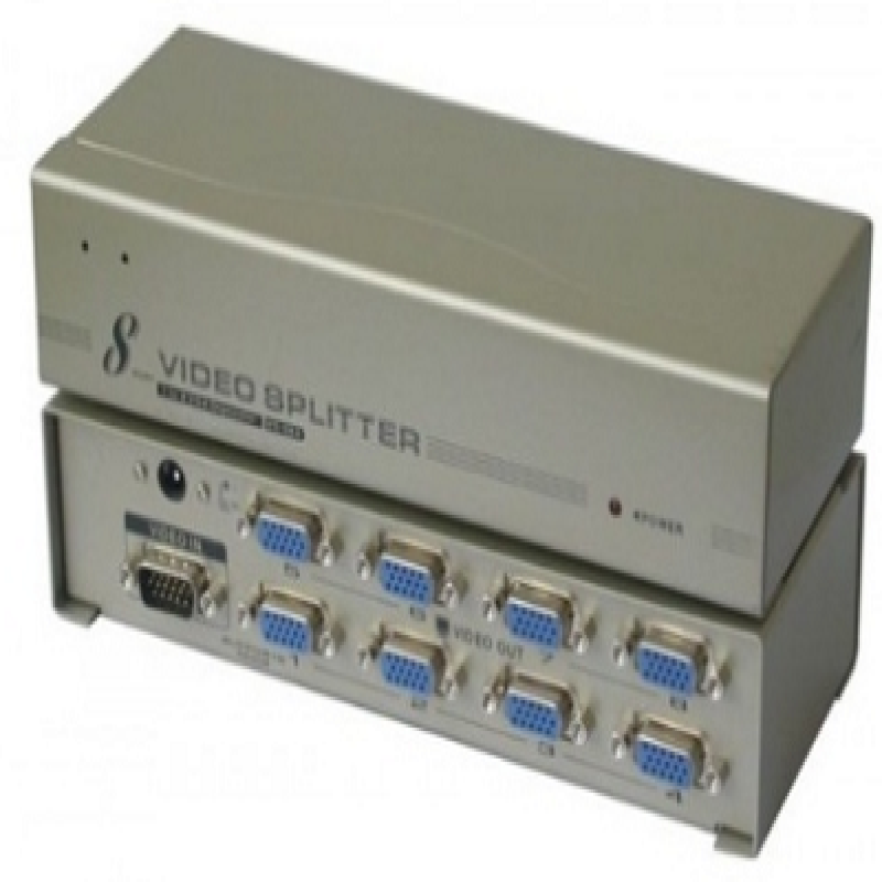 قیمت اسپلیتر VGA 8 پورت مارک V-Net ,تقصیم کننده تصویر 8 پورت وی جی ای,  قیمت عمده اسپلیتر وی جی ای