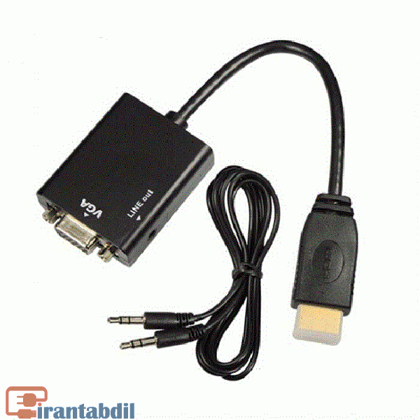 خرید عمده تبدیل HDMI to VGA همراه با خروجی صدا دی نت ,فروش همکاری تبیدل اچ دی ام ای به وی جی ای همراه باخروجی صدا دی نت,قیمت همکاری تبدیل برای پروژکتور 