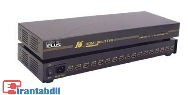 خرید عمده اسپیلیتر 16 پورت HDMI نت پلاس,فروش عمده اسپیلیتور 16پورت اچ دی ام ای مدل 6416 کی نت پلاس
