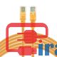 خرید آنلاین پچ کورد سی متری cat5e دی نت, خرید عمده کابل شبکه Cat5e سی متری دی نت,پچ کورد Cat5e سی متری دی نت