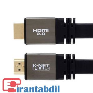 فروش عمده کابل HDMI 4Kورزن دو فلت 10 متری کی نت پلاس,مشخصات فنی کابل اچ دی ام ای فلت ده متری ورژن دو کی نت پلاس,فروش همکاری کابل اچ دی ام ای فلت ورژن دو برند K-Net Plus