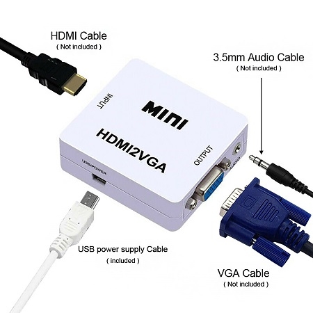 D-Net Convertor VGA To HDMI