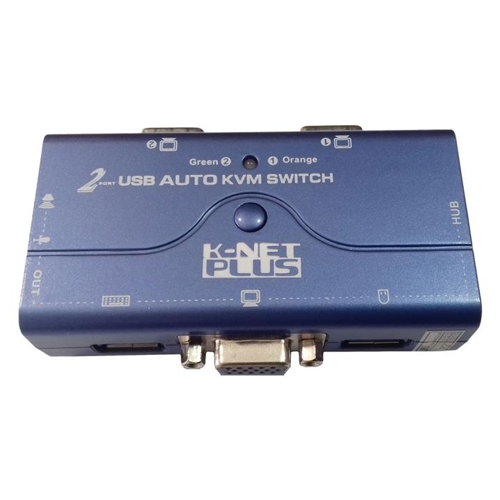 KVM سویچ VGA دو پورت USB کی نت پلاس مدل KPU622