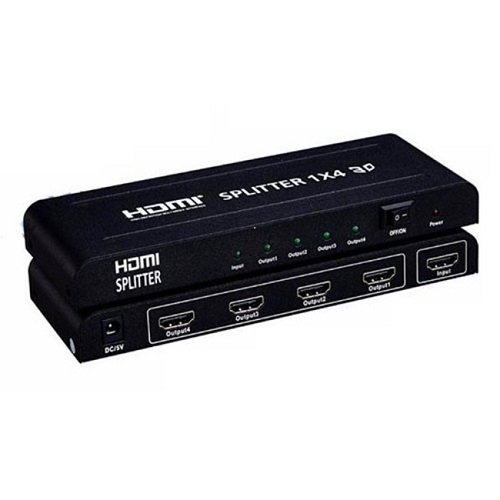 D-Net HDMI 4 Port Spilitter 4K